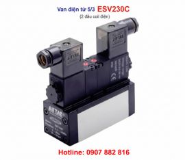 Van điện từ khí nén 5/3 Airtac ESV230C + đế van ESV203M