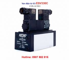 Van điện từ khí nén 5/2 Airtac ESV330 + đế van ESV303M