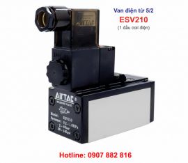 Van điện từ khí nén 5/2 Airtac ESV210 + đế van ESV201M